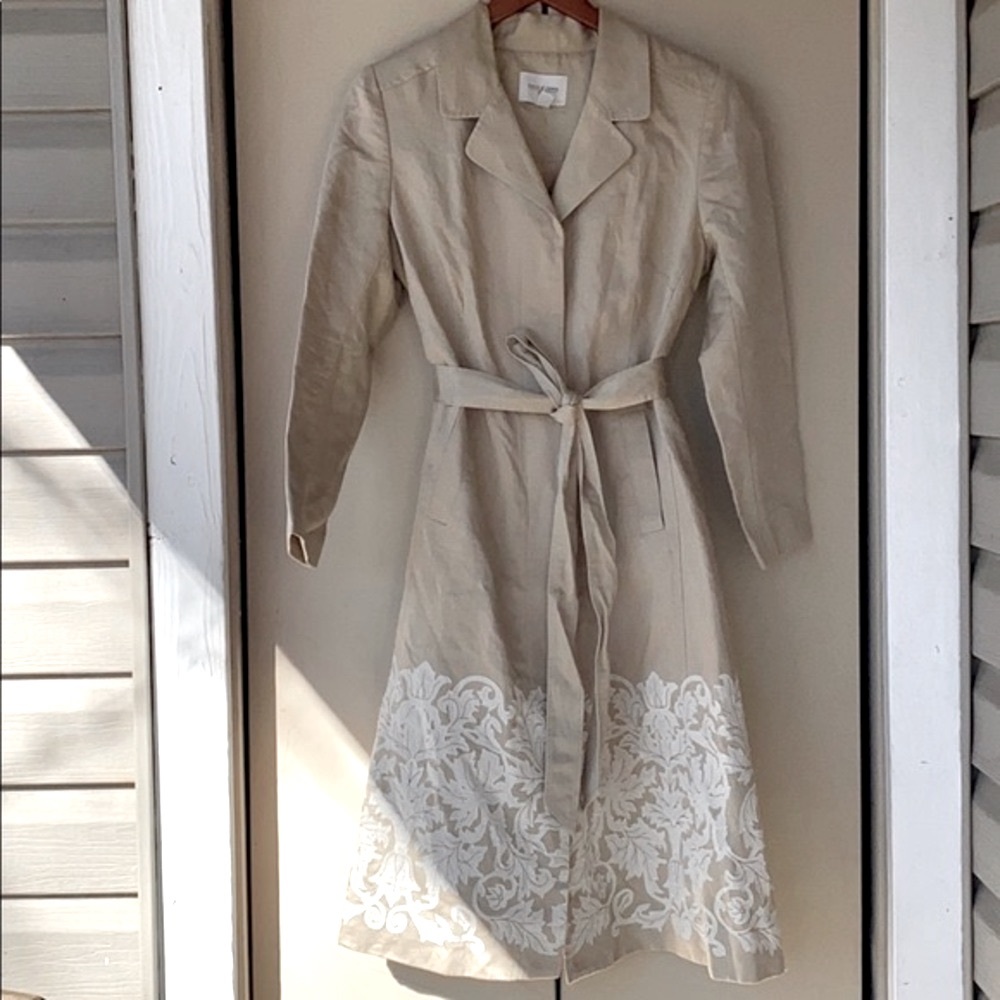 Forth & Towne Prize belted trench coat size M.
